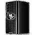 NFL San Franciso 49ers Black & White Galaxy Z Fold4 5G Clear Case